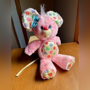 Vtg Kenner Hallmark Party Yum Yums Giggling Gumball Mouse Plush Stuffed Animal